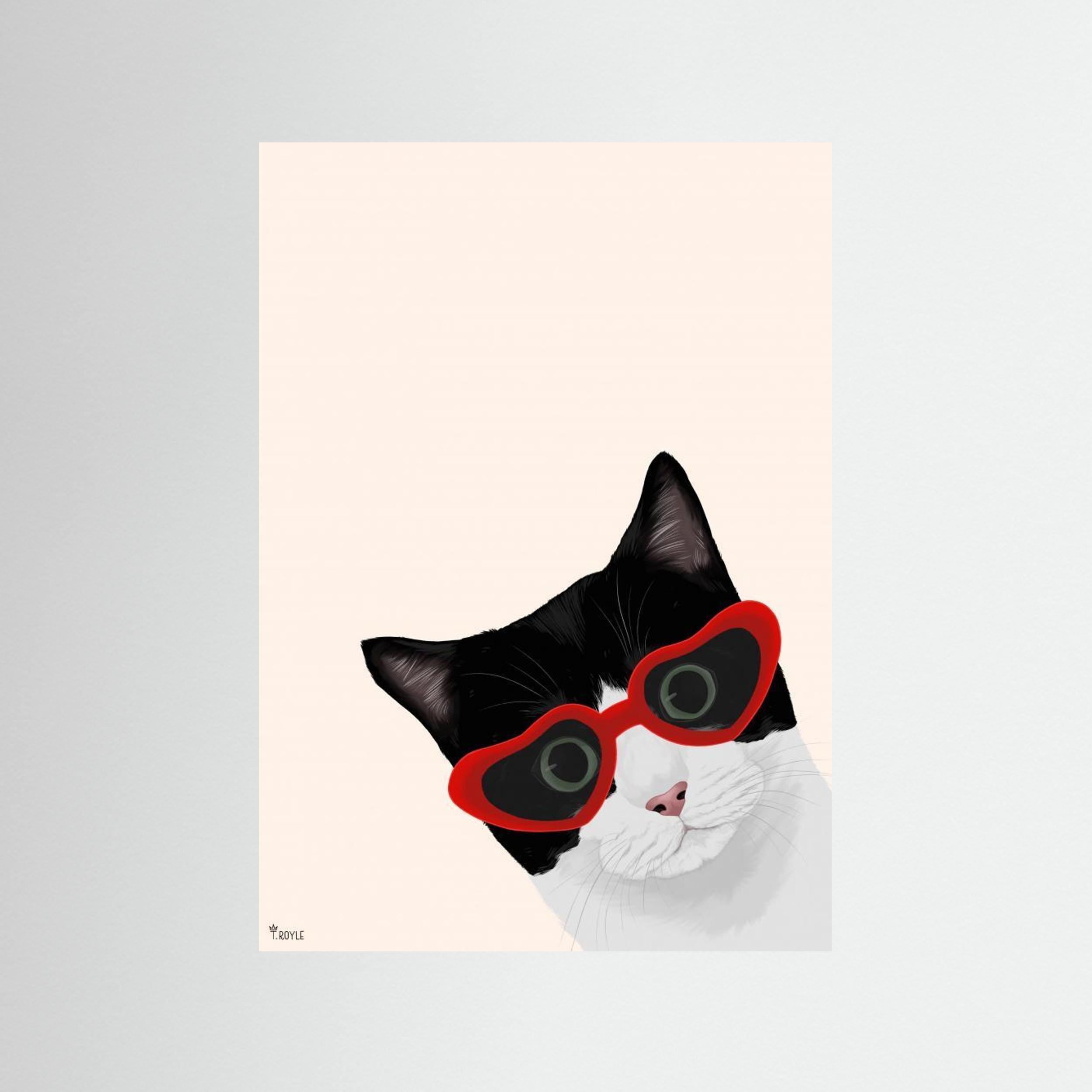 Vintage Cheeky Cat by Tara Royle